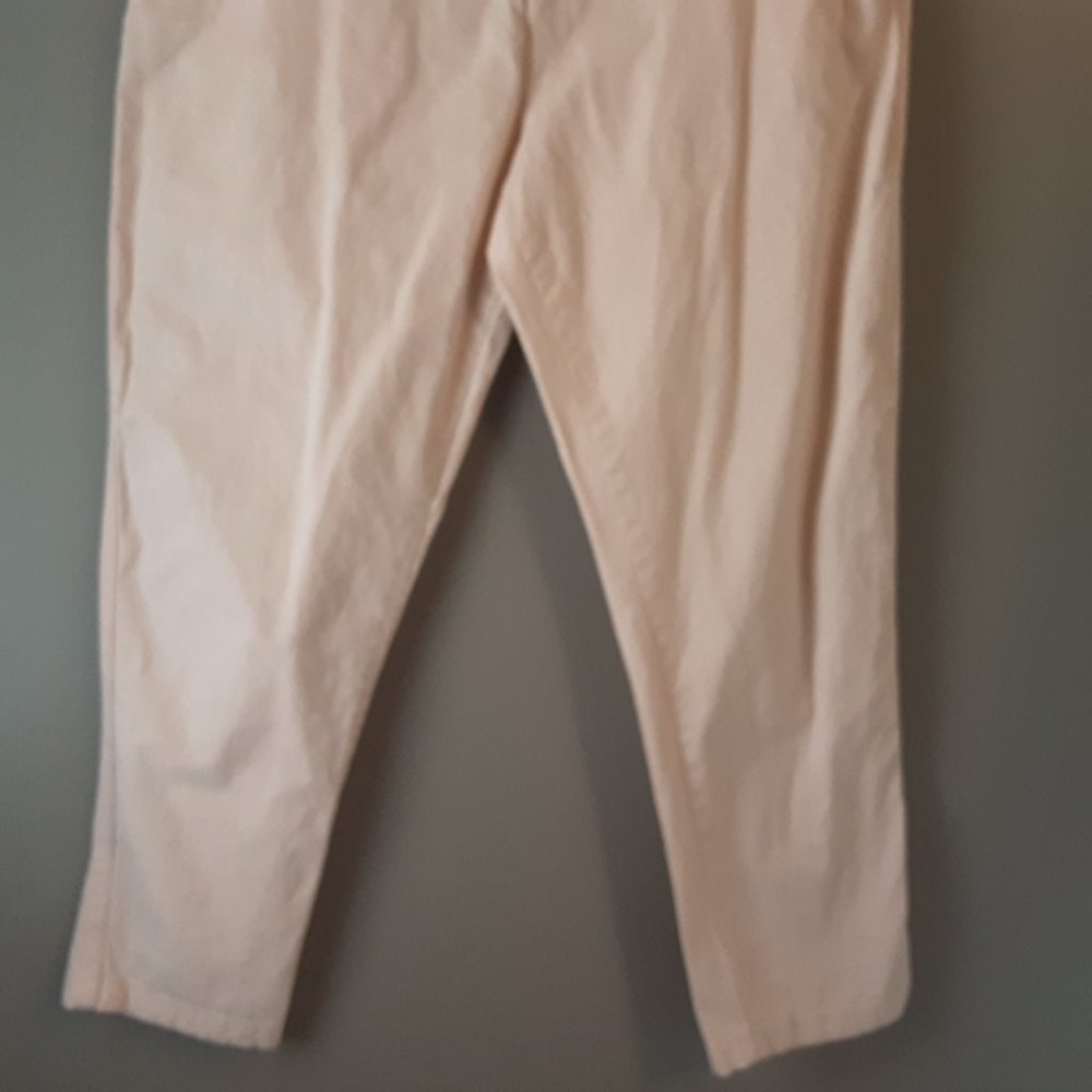 🌞 Joe Fresh Blush Pink Cotton Cropped Pants | 12 - Picture 4 of 12